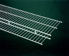 73048 - 2.44m / 8' length of Shelf & Rod 40.6cm / 16'' deep shelving