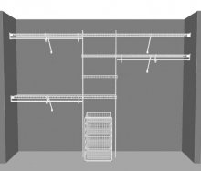 Reach in Closet layout 4, 3.05m / 10' wide