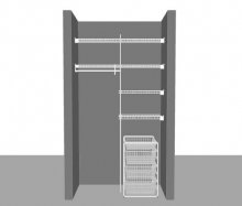 Utility layout 3, 1.22m / 4' wide