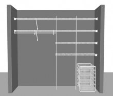 Utility layout 3, 2.44m / 8' wide