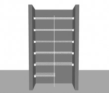 Utility layout 5, 1.22m / 4' wide