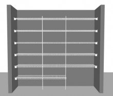 Utility layout 5, 2.44m / 8' wide