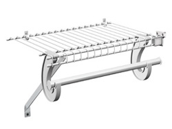 Wire fixed mount shelving & hardware
