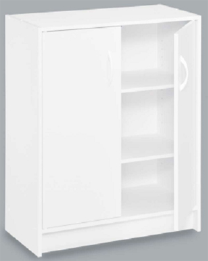 8982 - ClosetMaid 2 Door Laminate Stackable Organiser White