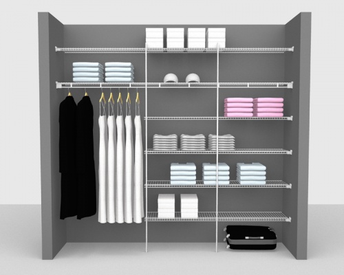 Fixed Mount Package 4 - Linen shelving up to 2,44m/ 8' wide