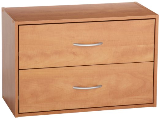 8966 ClosetMaid 2 Drawer Laminate Stackable Organiser Alder