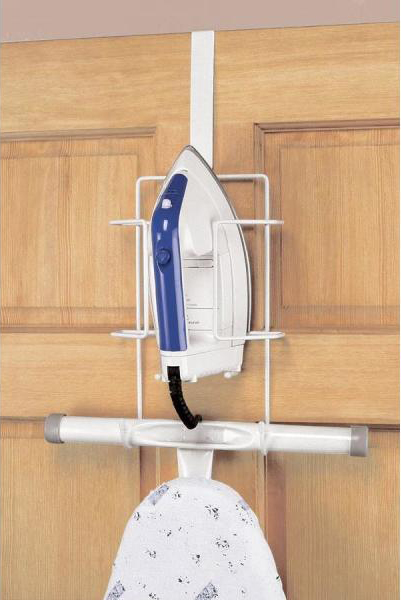 Storage Rack Caddy Ironing Board Over The Door Iron Holder Hanger Wall Mount New 
