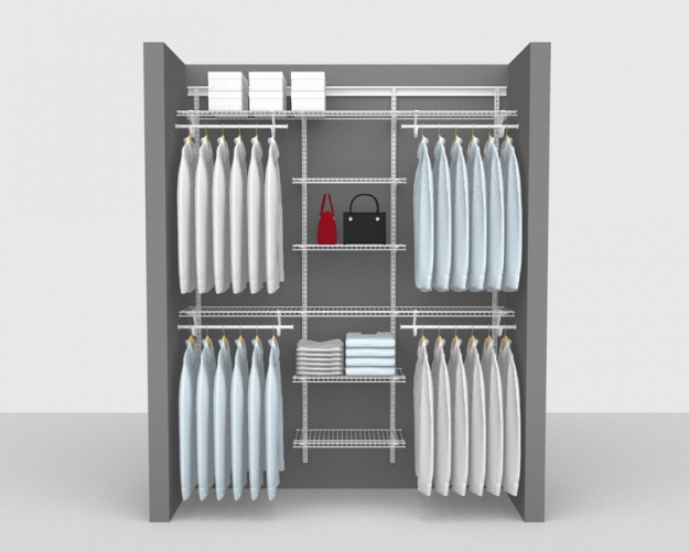 Adjustable Package 6 - ShelfTrack with SuperSlide shelving up to 1,83m/ 6' wide