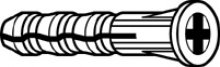 250 - 2.54cm / 1'' Anchor for screws.