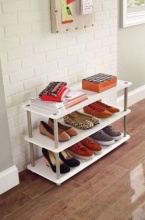 5013 - 3 Tier Shoe Organiser (White)