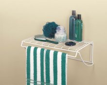 8278 - 46cm / 18'' Shelf & Rod Bath Shelf