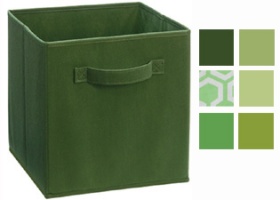 Cubeicals Green Fabric Drawers