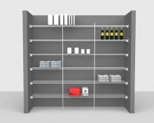 Fixed Mount Package 1 - CloseMesh shelving up to 2,44m/ 8' wide