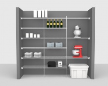 Fixed Mount Package 4 - CloseMesh shelving up to 2,44m/ 8' wide