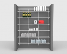 Adjustable Package 1 - ShelfTrack with CloseMesh shelving up to 1,83m/ 6' wide