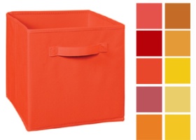 Cubeicals Red/ Orange/ Yellow Fabric Drawers