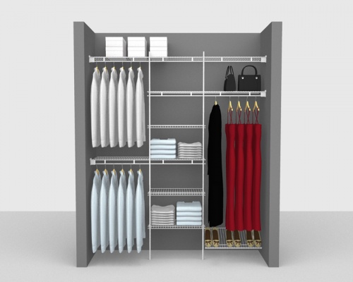 Fixed Mount Package 9 - Shelf & Rod shelving up to 1,83m/ 6' wide