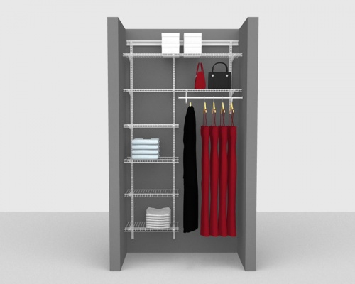 Adjustable Package 3 - ShelfTrack with SuperSlide shelving up to 1,22m/ 4' wide