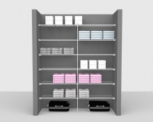 Fixed Mount Package 1 - Linen shelving up to 1,83m/ 6' wide