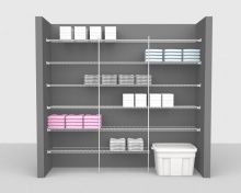 Fixed Mount Package 2 - Linen shelving up to 2,44m/ 8' wide