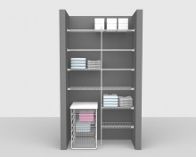 Fixed Mount Package 3 - Linen shelving up to 1,22m/ 4' wide